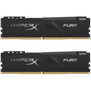 Модуль памяті для компютера DDR4 32GB (2x16GB) 3600 MHz HyperX Fury Black Kingston Fury (ex.HyperX) (HX436C17FB3K2/32)