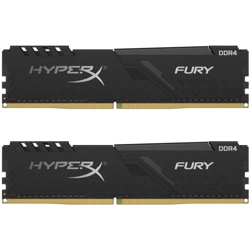 Модуль памяті для компютера DDR4 32GB (2x16GB) 3600 MHz HyperX Fury Black Kingston Fury (ex.HyperX) (HX436C17FB3K2/32)