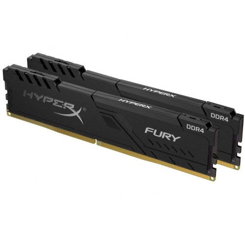 Модуль памяті для компютера DDR4 16GB (2x8GB) 3733 MHz HyperX Fury Black Kingston Fury (ex.HyperX) (HX437C19FB3K2/16)