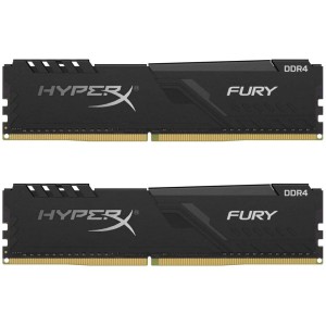 Модуль памяті для компютера DDR4 16GB (2x8GB) 3733 MHz HyperX Fury Black Kingston Fury (ex.HyperX) (HX437C19FB3K2/16)