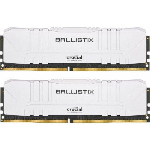 Модуль памяті для компютера DDR4 16GB (2x8GB) 2666 MHz Ballistix White Micron (BL2K8G26C16U4W)