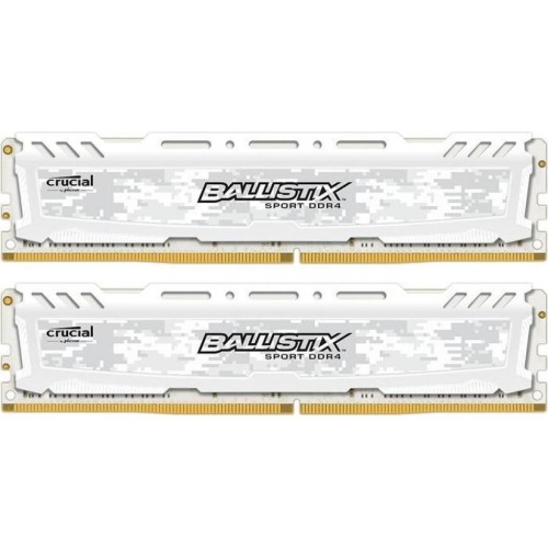 Модуль памяті для компютера DDR4 16GB (2x8GB) 3200 MHz Ballistix Sport LT White Micron (BLS2K8G4D32AESCK)