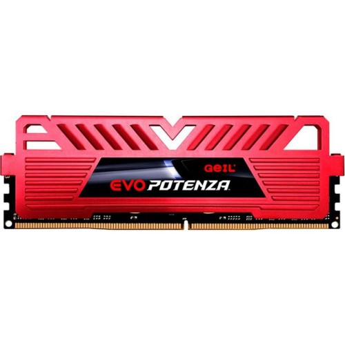 Модуль памяті для компютера DDR4 8GB 2666 MHz Evo Potenza Red Geil (GPR48GB2666C19SC)