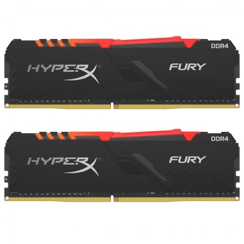 Модуль памяті для компютера DDR4 32GB (2x16GB) 3733 MHz HyperX Fury RGB Kingston Fury (ex.HyperX) (HX437C19FB3AK2/32)