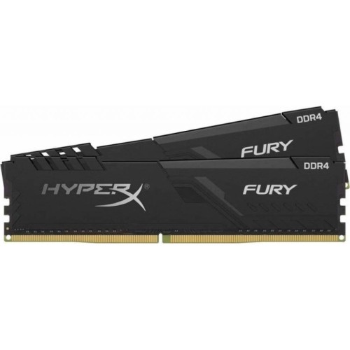 Модуль памяті для компютера DDR4 64GB (2x32GB) 2666 MHz HyperX Fury Black Kingston Fury (ex.HyperX) (HX426C16FB3K2/64)