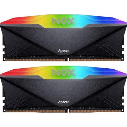 Модуль памяті для компютера DDR4 16GB (2x8GB) 2400 MHz NOX RGB Apacer (AH4U16G24C04YNBAA-2)