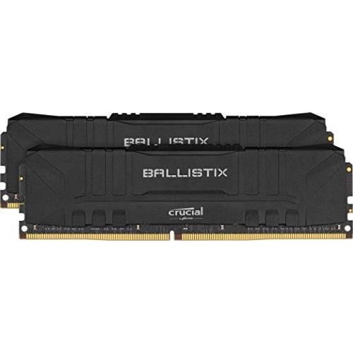 Модуль памяті для компютера DDR4 16GB (2x8GB) 2400 MHz Ballistix Black Micron (BL2K8G24C16U4B)