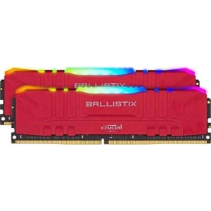 Модуль памяті для компютера DDR4 16GB (2x8GB) 3000 MHz Ballistix RGB Red Micron (BL2K8G30C15U4RL)