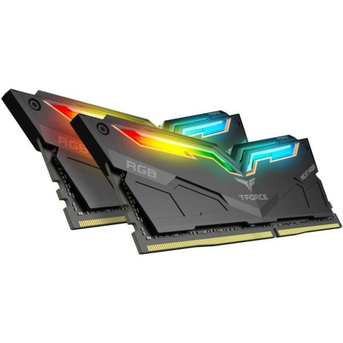 Модуль памяті для компютера DDR4 32GB (2x16GB) 3200 MHz T-Force Night Hawk RGB Black Team (TF1D432G3200HC16CDC01)