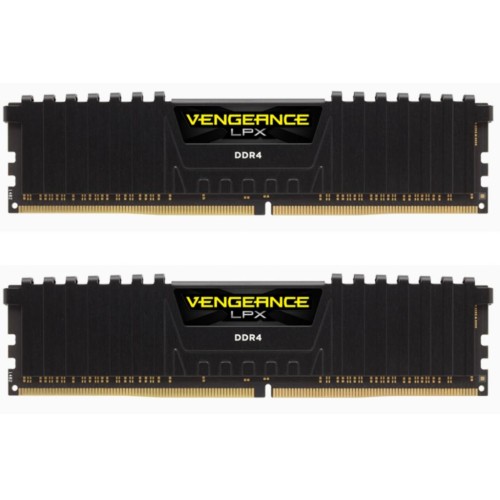 Модуль памяті для компютера DDR4 32GB (2x16GB) 2400 MHz Vengeance LPX Black Corsair (CMK32GX4M2Z2400C16)