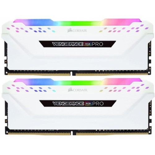 Модуль памяті для компютера DDR4 32GB (2x16GB) 3200 MHz Vengeance RGB Pro White Corsair (CMW32GX4M2C3200C16W)