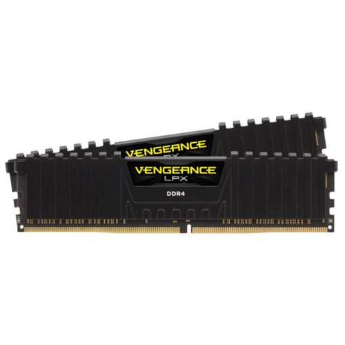 Модуль памяті для компютера DDR4 16GB (2x8GB) 2400 MHz Vengeance LPX Black Corsair (CMK16GX4M2Z2400C16)