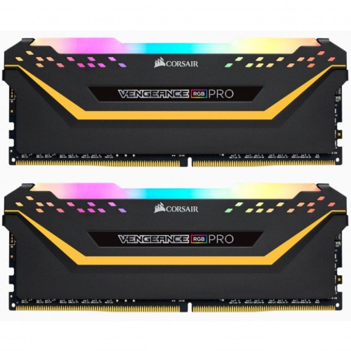 Модуль памяті для компютера DDR4 16GB (2x8GB) 3000 MHz Vengeance RGB Pro Black Corsair (CMW16GX4M2C3000C15-TUF)