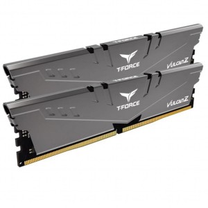 Модуль памяті для компютера DDR4 16GB (2x8GB) 2666 MHz T-Force Vulcan Z Gray Team (TLZGD416G2666HC18HDC01)