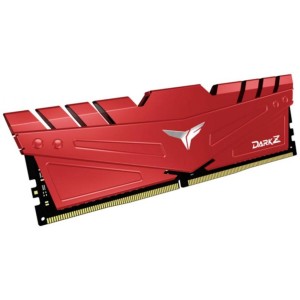 Модуль памяті для компютера DDR4 16GB (2x8GB) 3000 MHz T-Force Dark Z Red Team (TDZRD416G3000HC16CDC01)