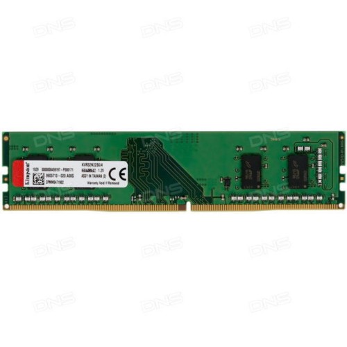 Модуль памяті для компютера DDR4 4GB 3200 MHz Kingston (KVR32N22S6/4)
