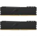 Модуль памяті для компютера DDR4 16GB (2x8GB) 3600 MHz HyperX Fury Black Kingston Fury (ex.HyperX) (HX436C17FB3K2/16)