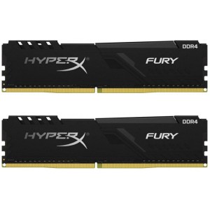 Модуль памяті для компютера DDR4 64GB (2x32GB) 2400 MHz HyperX Fury Black Kingston Fury (ex.HyperX) (HX424C15FB3K2/64)