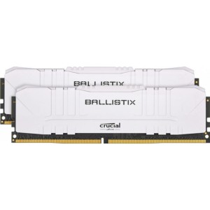 Модуль памяті для компютера DDR4 16GB (2x8GB) 3000 MHz Ballistix White Micron (BL2K8G30C15U4W)