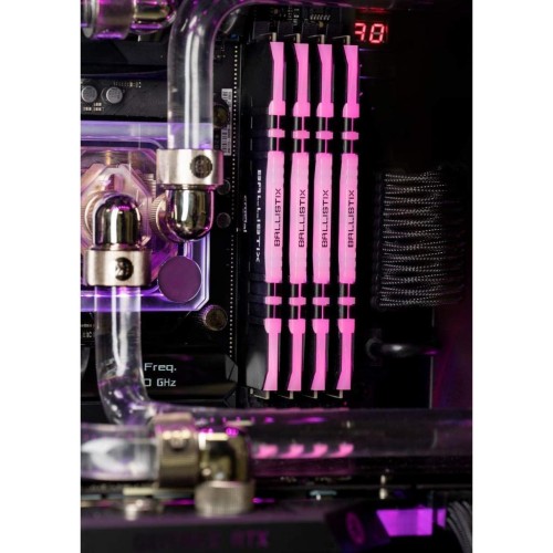 Модуль памяті для компютера DDR4 64GB (2x32GB) 3200 MHz Ballistix RGB Red Micron (BL2K32G32C16U4RL)