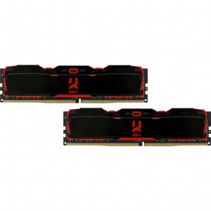 Модуль памяті для компютера DDR4 32GB (2x16GB) 3000 MHz Iridium X Black Goodram (IR-X3000D464L16/32GDC)