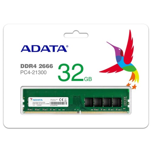 Модуль памяті для компютера DDR4 32GB 2666 MHz ADATA (AD4U2666732G19-RGN)