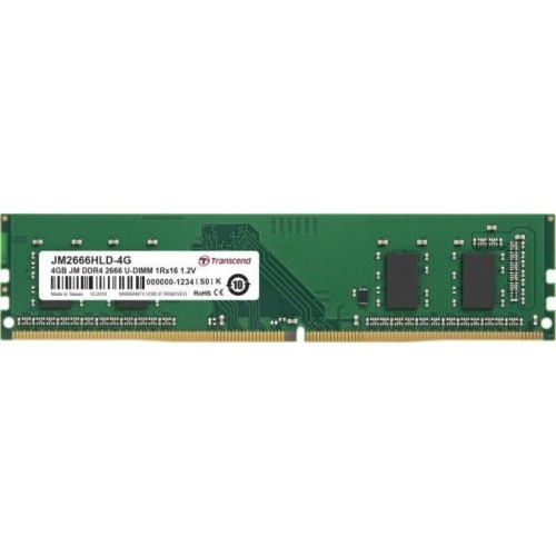 Модуль памяті для компютера DDR4 4GB 2666 MHz Transcend (JM2666HLD-4G)