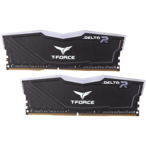 Модуль памяті для компютера DDR4 32GB (2x16GB) 3200 MHz T-Force Delta Black RGB Team (TF3D432G3200HC16CDC01)