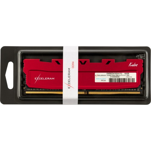 Модуль памяті для компютера DDR4 16GB 2400 MHz Red Kudos eXceleram (EKRED4162417C)
