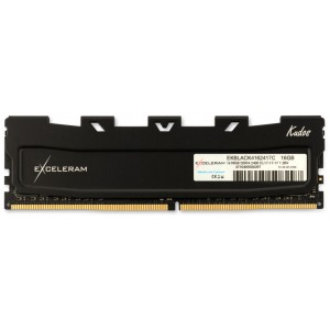 Модуль памяті для компютера DDR4 16GB 2400 MHz Black Kudos eXceleram (EKBLACK4162417C)