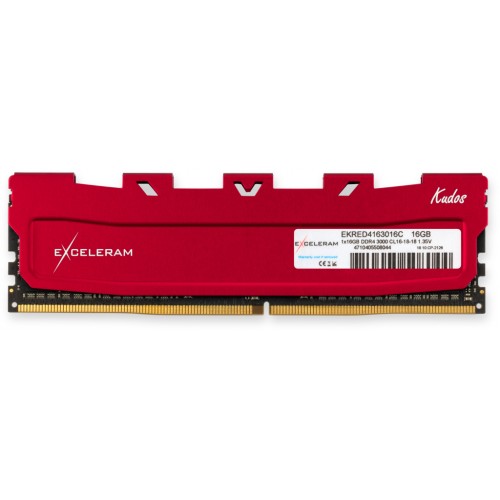 Модуль памяті для компютера DDR4 16GB 3000 MHz Red Kudos eXceleram (EKRED4163016C)