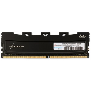 Модуль памяті для компютера DDR4 32GB 2666 MHz Black Kudos eXceleram (EKBLACK4322619C)