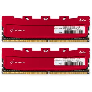 Модуль памяті для компютера DDR4 64GB (2x32GB) 2666 MHz Red Kudos eXceleram (EKRED4642619CD)