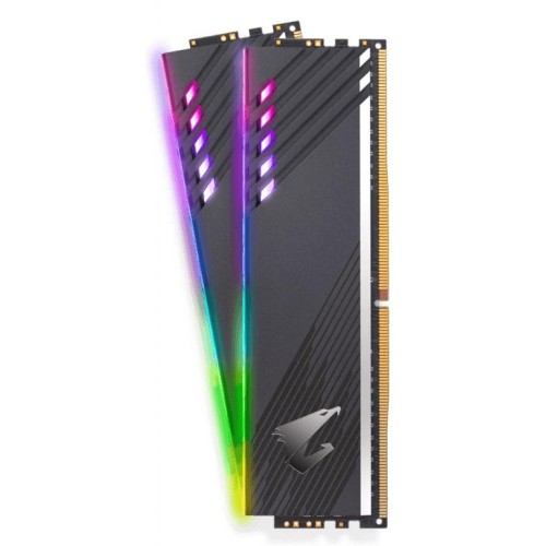 Модуль памяті для компютера DDR4 16GB (2x8GB) 3200 MHz RGB Fusion 2.0 AORUS GIGABYTE (GP-ARS16G32)