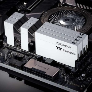 Модуль памяті для компютера DDR4 16GB (2x8GB) 3200 MHz Toughram White ThermalTake (R020D408GX2-3200C16A)