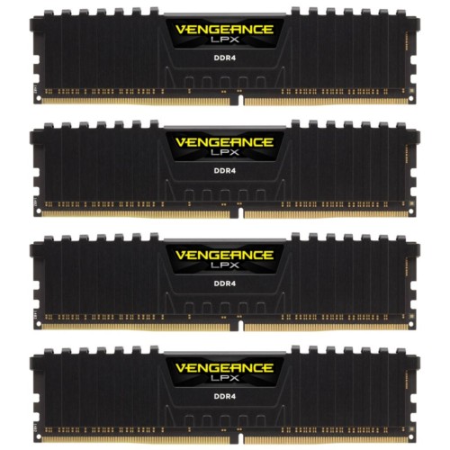 Модуль памяті для компютера DDR4 32GB (4x8GB) 3600 MHz Vengeance LPX Black Corsair (CMK32GX4M4D3600C18)