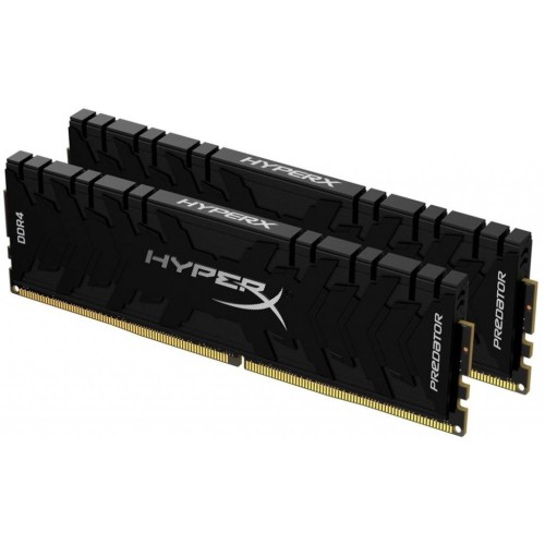 Модуль памяті для компютера DDR4 64GB (2x32GB) 3200 MHz HyperX Predator Black Kingston Fury (ex.HyperX) (HX432C16PB3K2/64)