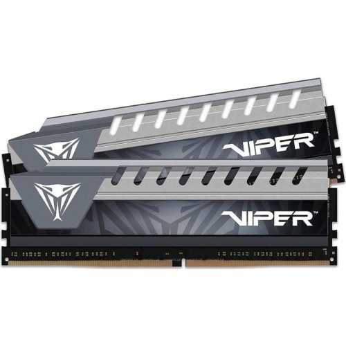 Модуль памяті для компютера DDR4 32GB (2x16GB) 2666 MHz Viper Elite Black/Gray Patriot (PVE432G266C6KGY)