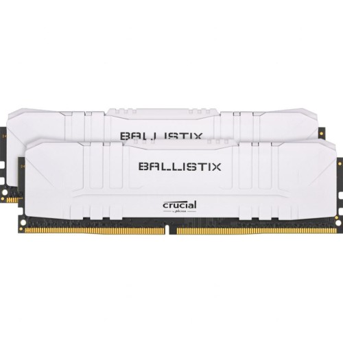 Модуль памяті для компютера DDR4 16GB (2x8GB) 3600 MHz Ballistix White Micron (BL2K8G36C16U4W)