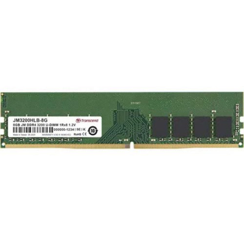 Модуль памяті для компютера DDR4 8GB 3200 MHz Transcend (JM3200HLB-8G)