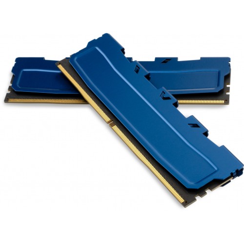 Модуль памяті для компютера DDR4 16GB (2x8GB) 3200 MHz Blue Kudos eXceleram (EKBLUE4163222AD)