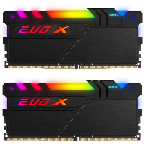 Модуль памяті для компютера DDR4 32GB (2x16GB) 3200 MHz EVO X II Black Geil (GEXSB432GB3200C16BDC)