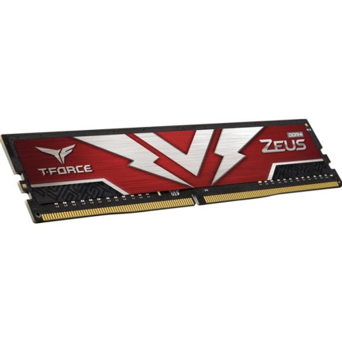 Модуль памяті для компютера DDR4 16GB (2x8GB) 2666 MHz T-Force Zeus Red Team (TTZD416G2666HC19DC01)