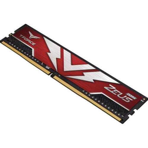 Модуль памяті для компютера DDR4 16GB (2x8GB) 3200 MHz T-Force Zeus Red Team (TTZD416G3200HC20DC01)