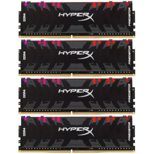 Модуль памяті для компютера DDR4 128GB (4x32GB) 3200 MHz HyperX Predator RGB Kingston Fury (ex.HyperX) (HX432C16PB3AK4/128)