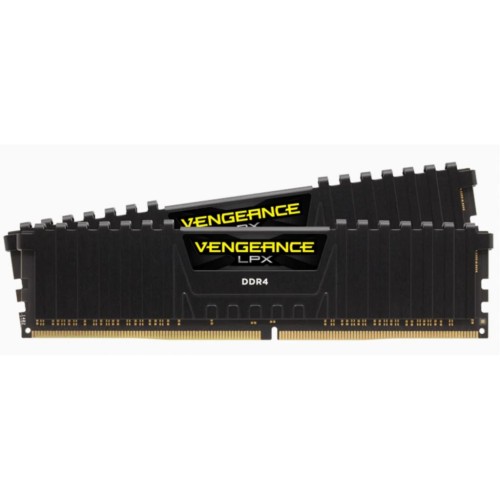 Модуль памяті для компютера DDR4 16GGB (2x8GB) 3600 MHz Vengeance LPX Black Corsair (CMK16GX4M2C3600C20)