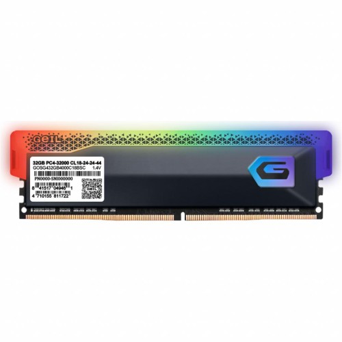 Модуль памяті для компютера DDR4 32GB (2x16GB) 3200 MHz Orion RGB Titanium Gray Geil (GOSG432GB3200C16BDC)