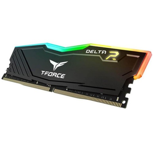 Модуль памяті для компютера DDR4 8GB 3200 MHz T-Force Delta Black RGB Team (TF3D48G3200HC16C01)