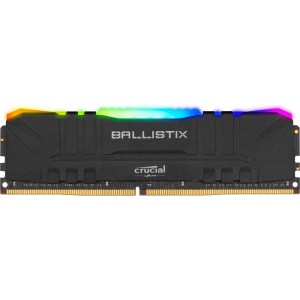 Модуль памяті для компютера DDR4 16GB 3200 MHz Ballistix Black RGB Micron (BL16G32C16U4BL)