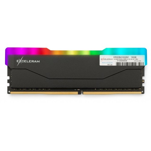 Модуль памяті для компютера DDR4 16GB 3200 MHz RGB X2 Series Black eXceleram (ERX2B416326C)